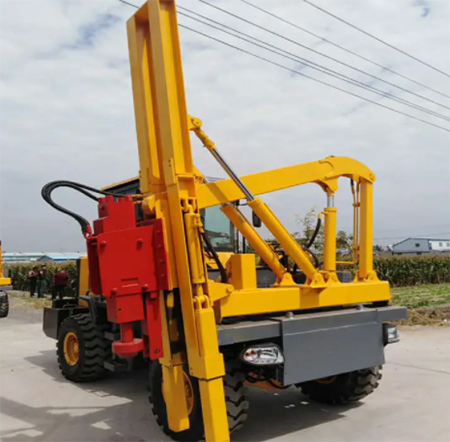 護(hù)欄打樁機(jī)排氣管冒白煙的原因及分析