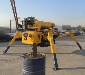 履帶式蜘蛛型吊車能吊多重的貨物？